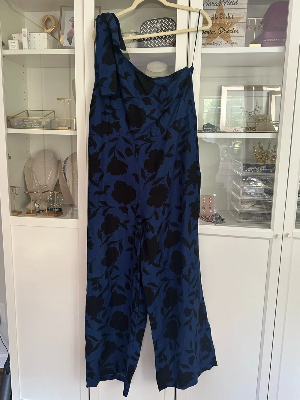 NWT Kate Spade New York x Target Women’s Classic Rose Jumpsuit in navy/black - Picture 2 of 7
